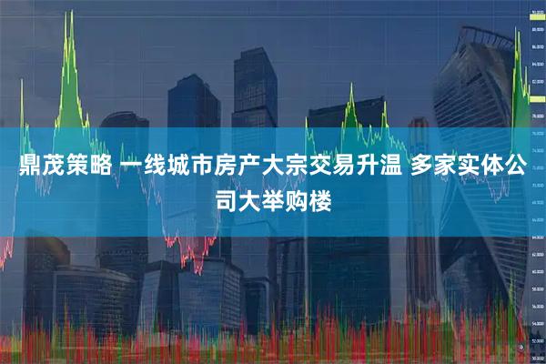 鼎茂策略 一线城市房产大宗交易升温 多家实体公司大举购楼
