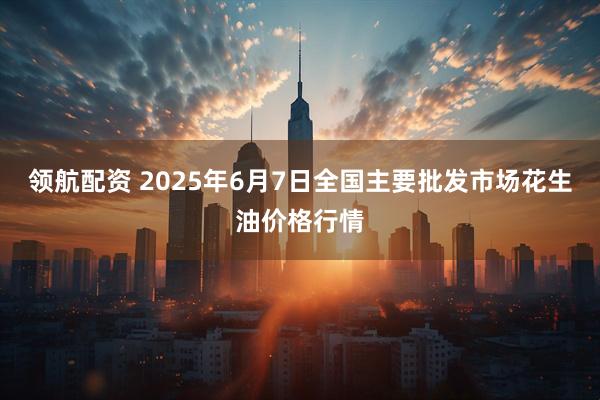 领航配资 2025年6月7日全国主要批发市场花生油价格行情